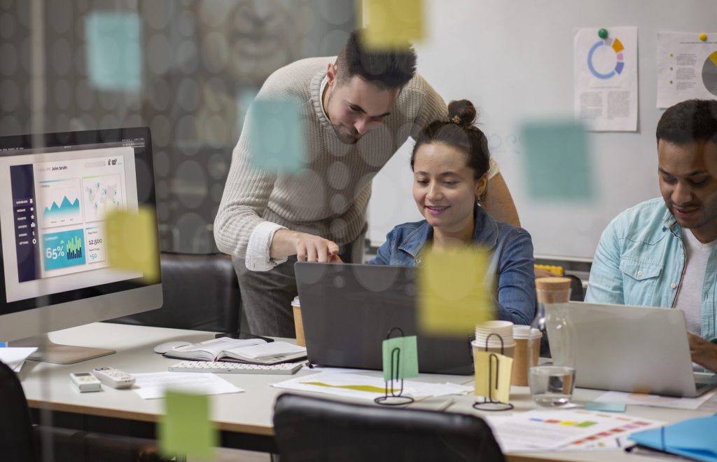 Group of people working in Office